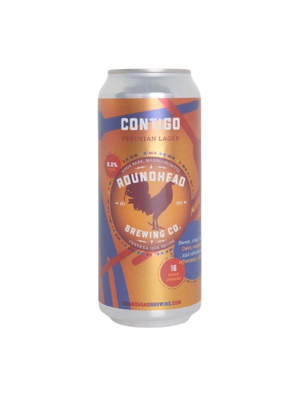 Roundhead Brewing Company "Contigo" Peruvian Lager (Hyde Park, MA)