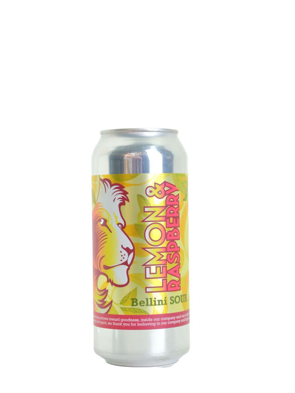 White Lion Brewing "Lemon & Raspberry Bellini" Sour Ale (Springfield, MA)
